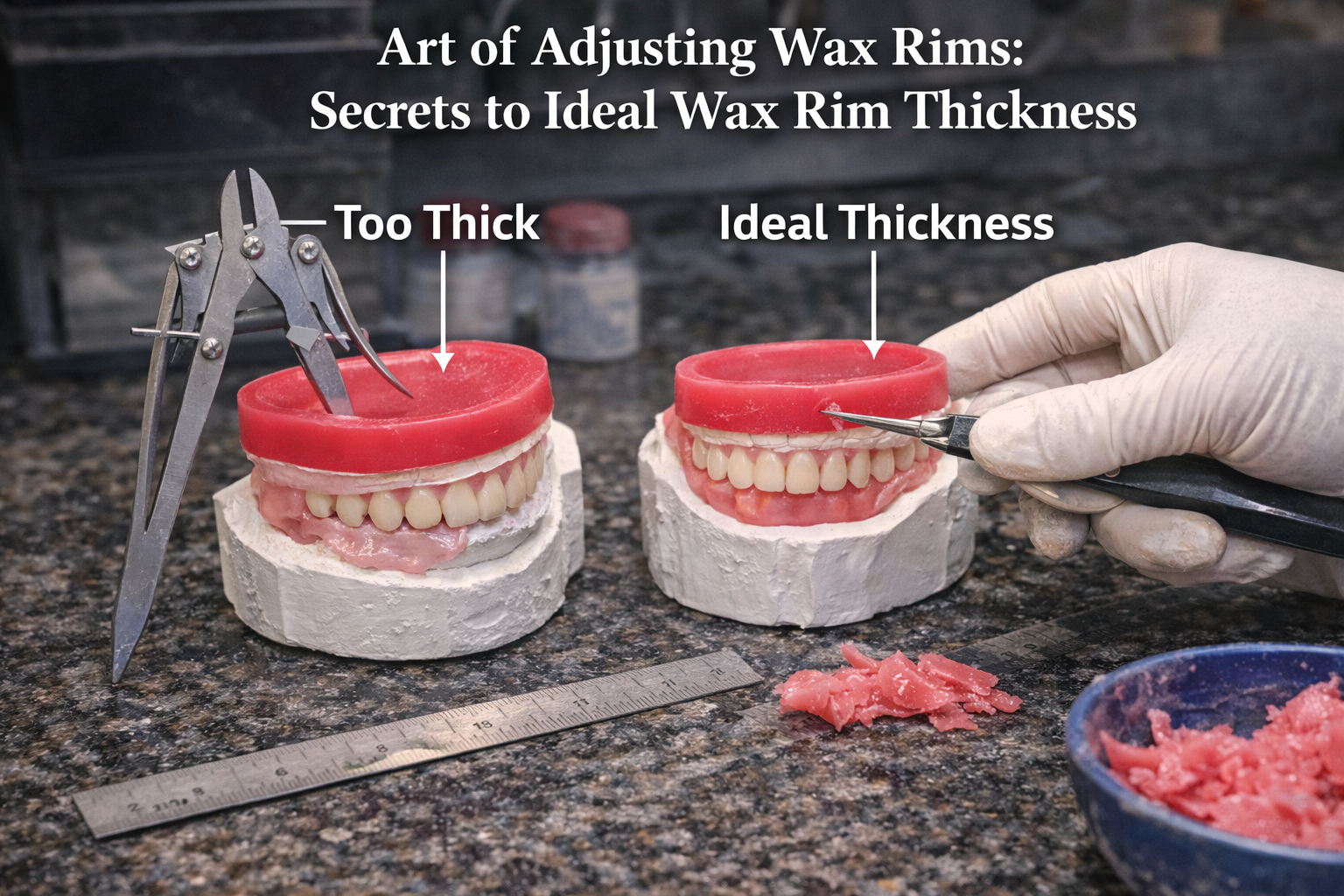 Art of Adjusting Wax Rims: Secrets to Ideal Wax Rim Thickness