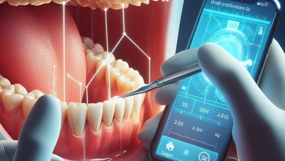 Close-up of a dental impression for ideal incisal length in bite registration.
